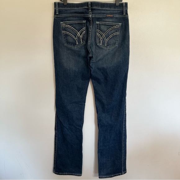 Wrangler Q Baby Jeans Size 9/10 X 36 Blue Womens Denim Boot Cut Western Cowgirl - Picture 10 of 12